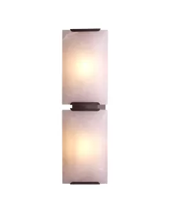 Ortiz Bronze & Alabaster Wall Lamp