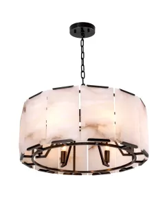 Ortiz Bronze & Alabaster Chandelier