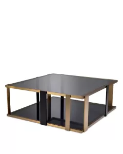 Clio Brushed Brass Coffee Table 