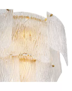 Asinara Small Textured Glass Chandelier