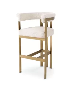 Clubhouse Bar Stool Boucle Cream