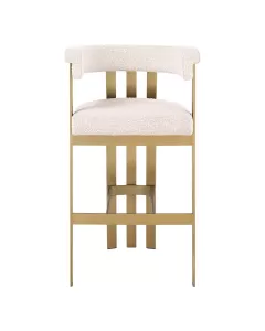 Clubhouse Bar Stool Boucle Cream