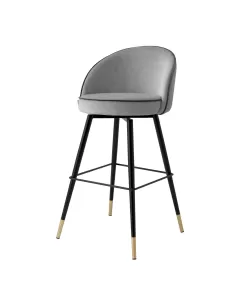 Cooper Bar Stool Set of 2 Roche Light Grey