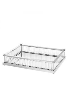 Cora Nickel Rectangular Tray