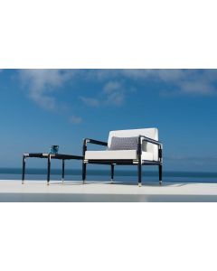 Marina Coffee Table 80cm With Blue Rope