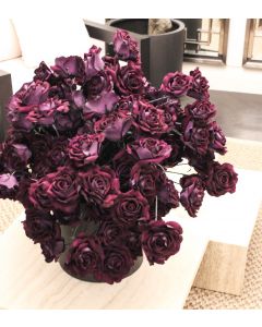 Rose Spray Dark Purple 69cm