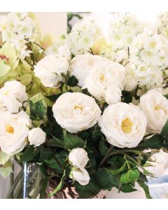 Rose Stem White 57cm