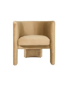 Lansky Camel Velvet Armchair