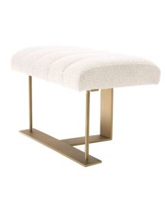 McGuire Boucle Cream Stool