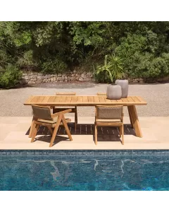 Merati Natural Teak Outdoor Dining Table 