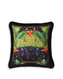 Philipp Plein Silk Jungle Cushion