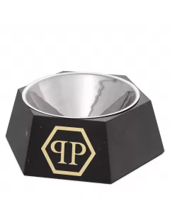 Philipp Plein Black Marble XL Nice Dog Food Bowl