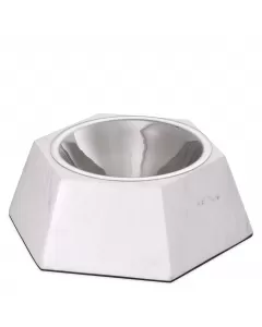 Philipp Plein White Marble Nice Dog Food Bowl