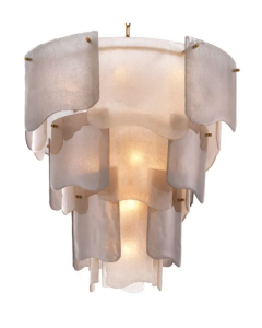 Asinara Large Smoked Glass Chandelier