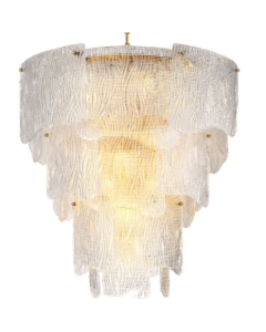 Asinara Large Textured Glass Chandelier