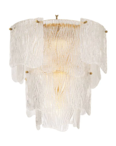 Asinara Small Textured Glass Chandelier