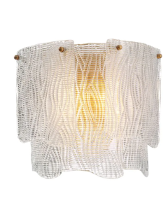 Asinara Textured Glass Wall Lamp