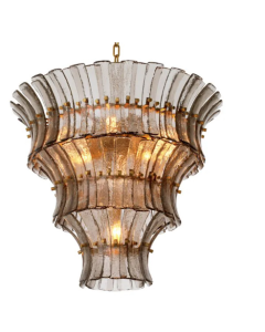 Toscano Smoked Glass Chandelier