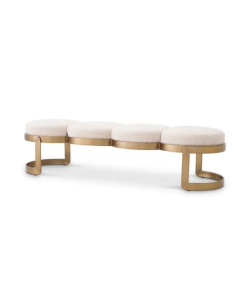 Newport Cream Boucle Bench