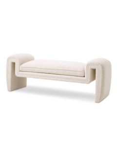 Tondo Small Boucle Cream Bench