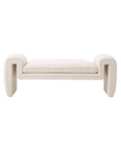 Tondo Small Boucle Cream Bench