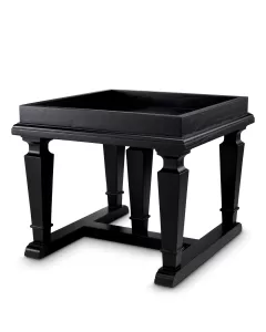 Americana Black Side Table 