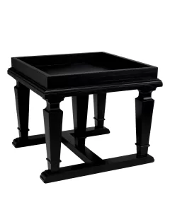 Americana Black Side Table 