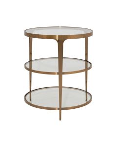 Vienna Antique Brass Side Table